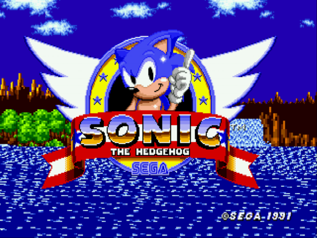 Sonic 1 - YOLO Edition Title Screen